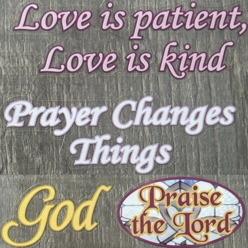 💞 New Love & Faith Quotes Scrapbook Craft Stickers